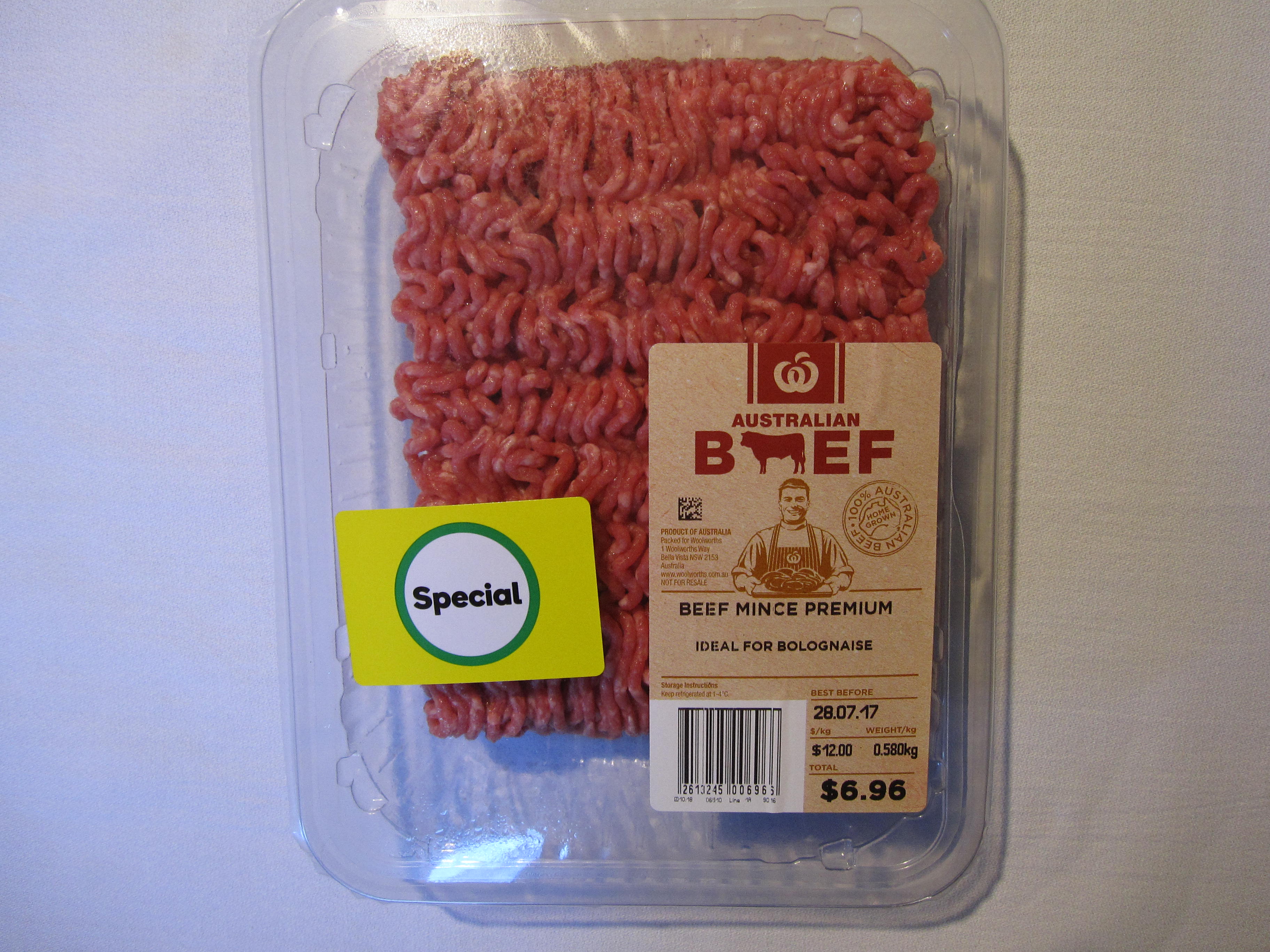 Mince beef